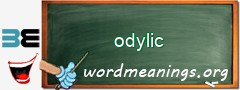 WordMeaning blackboard for odylic